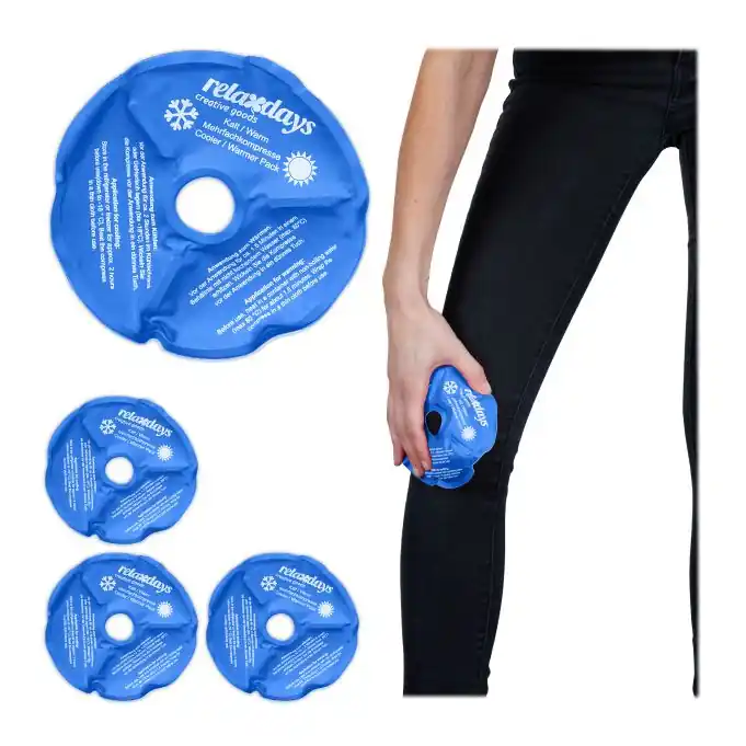 Skynda dig | 4-pack kylkuddar för knä, blå