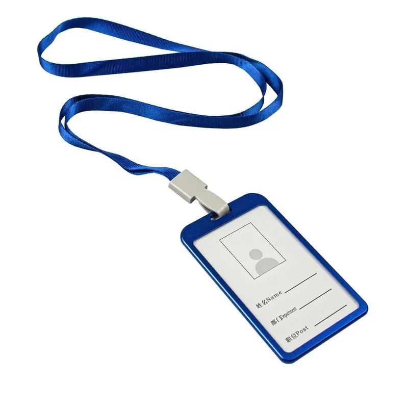 Card holder with strap, Blue | Professionell kvalitet