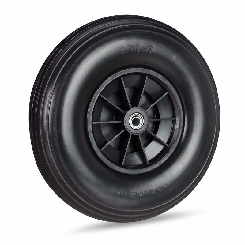 Få kvar i lager - Wheel for wheelbarrow solid rubber 4.00-6