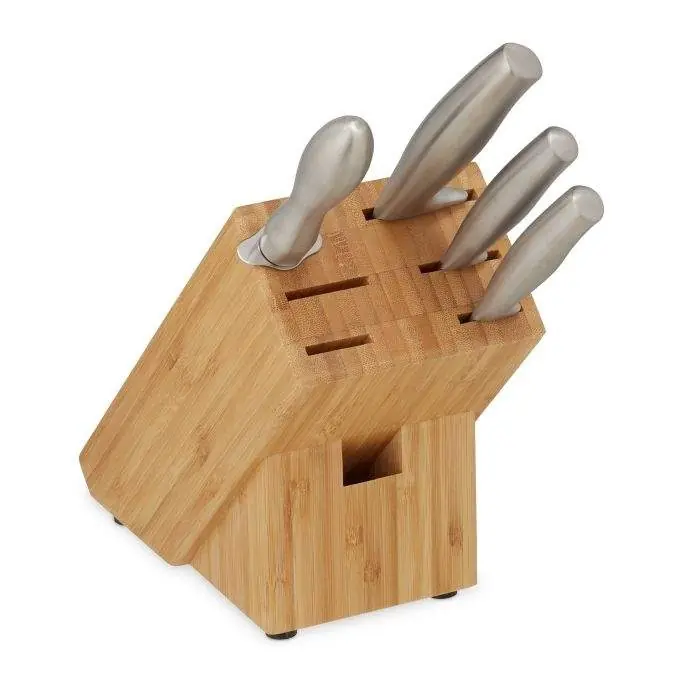 Unassembled bamboo knife block | Toppsäljare