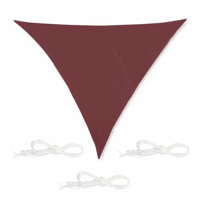 Begränsat lager - Triangular red-brown sun sail