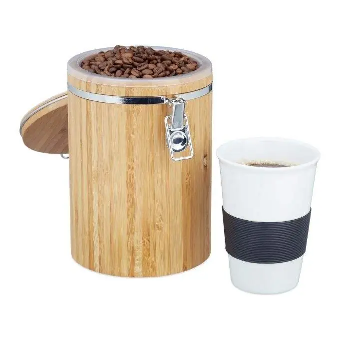 Specialpris - Kaffedåse i bambus